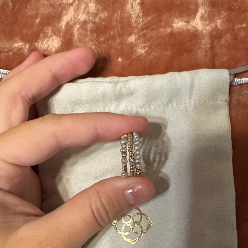 Kendra Scott Gold and Silver Beaded Ring